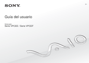 Manual de uso Sony Vaio VPCEF2E1R Portátil