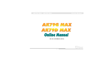 Manual AOpen AK79D MAX Motherboard