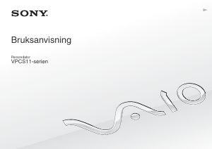 Bruksanvisning Sony Vaio VPCS11D7E Bärbar dator