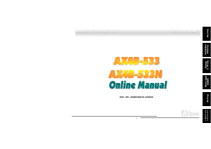 Manual AOpen AX4B-533N Motherboard