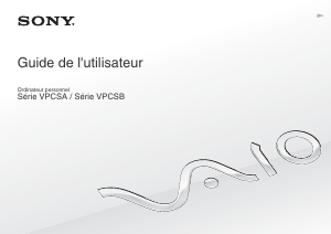 Mode d’emploi Sony Vaio VPCSB2A7E Ordinateur portable
