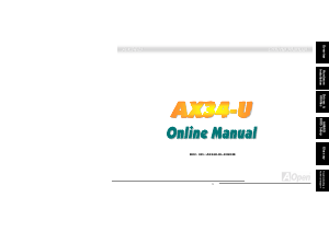 Manual AOpen AX34-U Motherboard