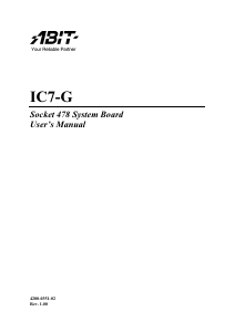 Manual Abit IC7-G Motherboard