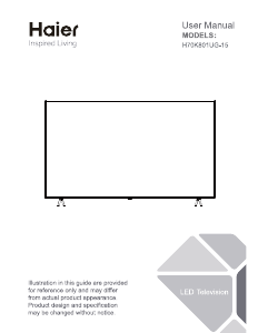 Manual Haier H70K801UG-15 LED Television