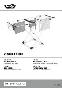Mode d’emploi AquaPur IAN 384470 Séchoir à linge
