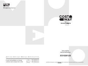 Bruksanvisning Costway ES10261US Avfuktare