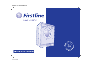 Mode d’emploi Firstline FL-1202CVAE Lave-linge