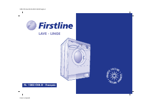 Mode d’emploi Firstline FL-1203CVAD Lave-linge