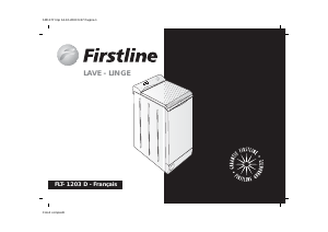 Mode d’emploi Firstline FLT-1203D Lave-linge