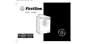 Mode d’emploi Firstline FL-1200CVA Lave-linge