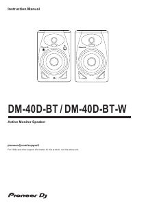 Bruksanvisning Pioneer DM-40D-BT Högtalare