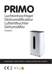 Bruksanvisning Primo PR580DH Avfuktare