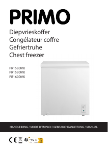 Mode d’emploi Primo PR159DVK Congélateur