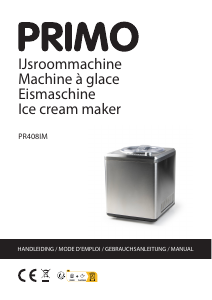 Bruksanvisning Primo PR408IM Glassmaskin