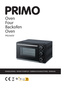 Mode d’emploi Primo PR254OV Four