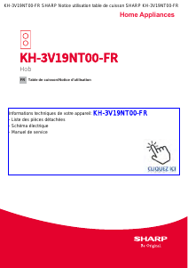 Mode d’emploi Sharp KH-3V19NT00-FR Table de cuisson