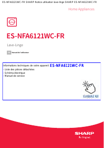 Mode d’emploi Sharp ES-NFA6121WC-FR Lave-linge