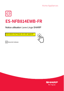 Mode d’emploi Sharp ES-NFB814EWB-FR Lave-linge