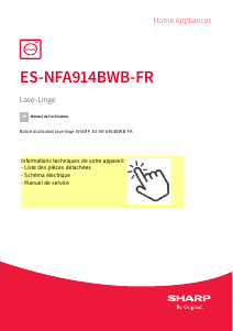 Mode d’emploi Sharp ES-NFA914BWB-FR Lave-linge