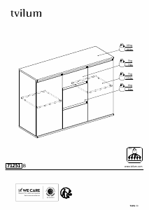 كتيب Tvilum 71251 تسريحة