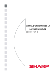 Mode d’emploi Sharp ES-GDD9144W0-CH Lave-linge