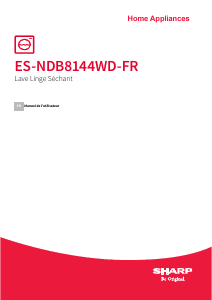 Mode d’emploi Sharp ES-NDB8144WD-FR Lave-linge