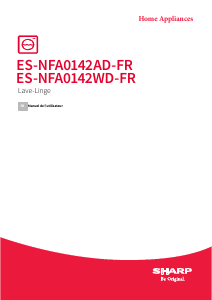 Mode d’emploi Sharp ES-NFA0142WD-FR Lave-linge