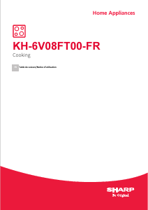 Mode d’emploi Sharp KH-6V08FT00-FR Table de cuisson