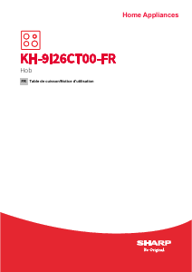Mode d’emploi Sharp KH-9I26CT00-FR Table de cuisson