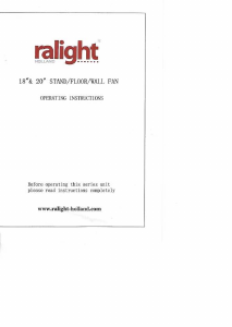 Handleiding Ralight 50T-S Ventilator