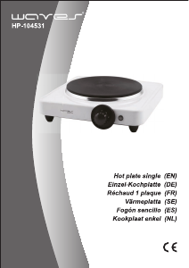 Mode d’emploi Waves HP-104531 Table de cuisson
