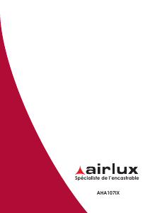 Manuale Airlux AHA1071IX Cappa da cucina
