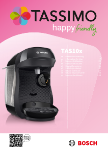 Manual de uso Bosch TAS109E Tassimo Happy Friendly Máquina de café