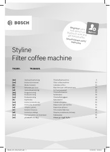 Manual Bosch TKA8A054 Styline Coffee Machine