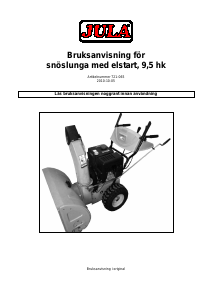 Bruksanvisning Meec Tools 721-065 Snöslunga