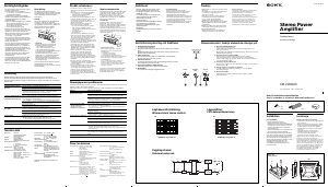 Bruksanvisning Sony XM-2165GTX Bilförstärkare