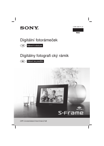 Návod Sony DPF-C70E Digitálny fotorámik