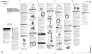 Наръчник Sony MDR-RF860RK Слушалка