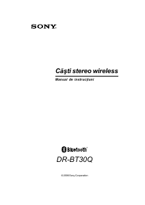 Manual Sony DR-BT30Q Set cu cască