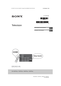 Руководство Sony Bravia KD-43XF7077 ЖК телевизор
