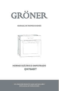 Manual de uso Gröner QH76ABT Horno