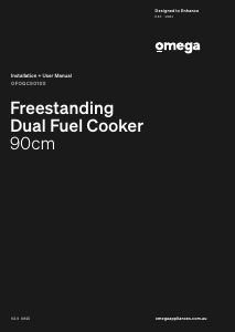 Bruksanvisning Omega OFOGC9010X Spis