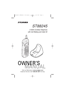 Manual Sylvania ST88245 Wireless Phone