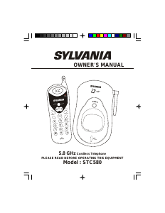 Bruksanvisning Sylvania STC580 Trådlös telefon