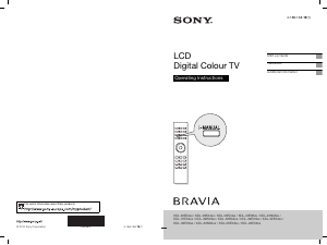 Manual Sony Bravia KDL-37EX402 LCD Television