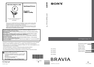 Návod Sony Bravia KDL-37P5500 LCD televízor