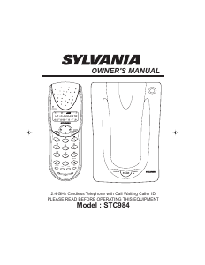 Manual Sylvania STC984 Wireless Phone