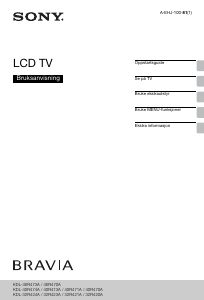 Bruksanvisning Sony Bravia KDL-40R471A LCD-TV