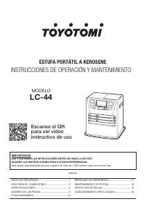 Manual de uso Toyotomi LC-44 Calefactor