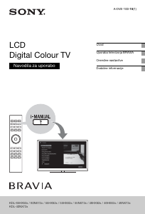 Priročnik Sony Bravia KDL-46NX720 LCD-televizor